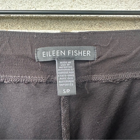 Eileen Fisher System Washable Stretch Crepe Slim Ankle Pants Black - Picture 6 of 10